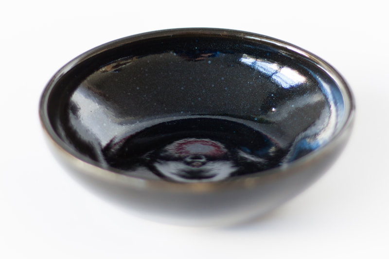 Artefact:Bowl Background:White Clay:IronStone Collective:Single Glaze:LinShinBlack Orientation:Perspective