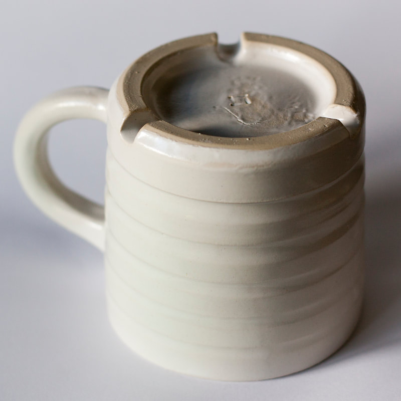 Artefact:Mug Background:White Clay:PB103 Collective:Single Glaze:TafeWhite Orientation:Footer