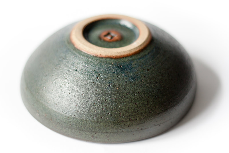 Artefact:Bowl Background:White Clay:KimLyons Collective:Single Glaze:LinShinBlack Orientation:Footer